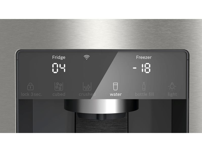 Bosch Foodcenter KFI96APEA Silber Side by Side Kühl- und Gefrierteil