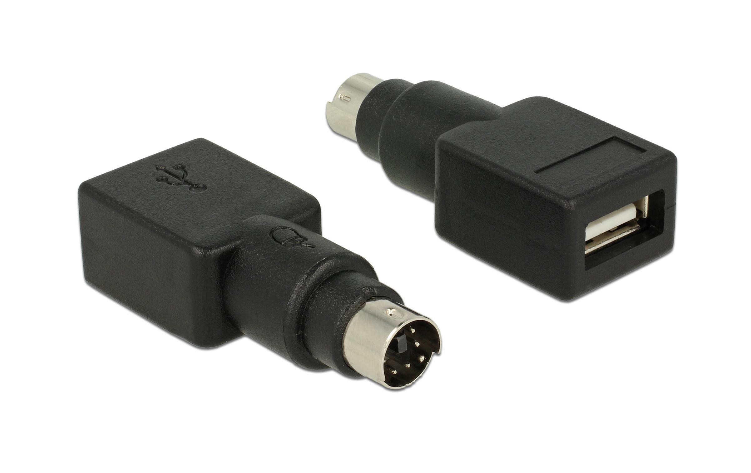 USB-Adapter PS/2 Stecker - USB-A BuchseAdapter PS/2 zu USB