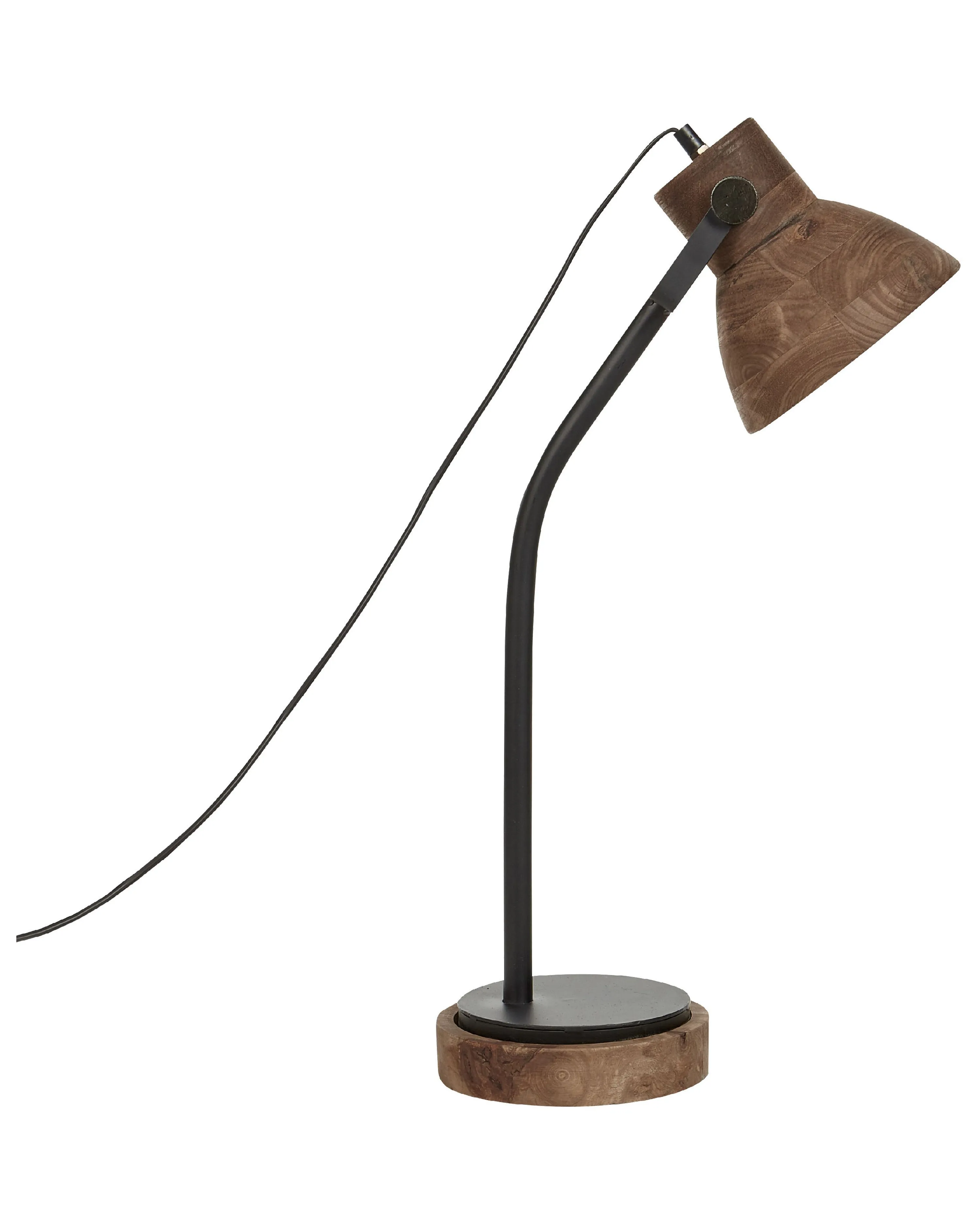 Bureaulamp KOLAR Mangohout Donkerbruin