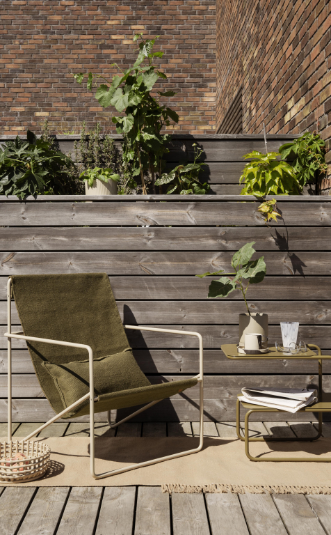 Ferm Living Desert kussen 53x28 olijf