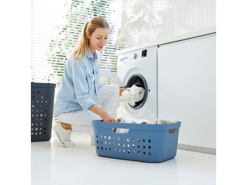 Rotho Wäschekorb  Jona 39 l, Blau Wäschebox
