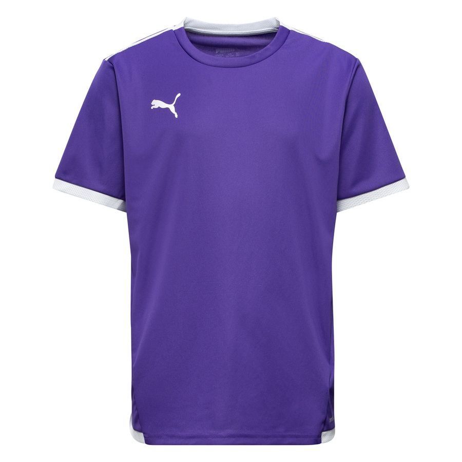 PUMA Maillot teamLIGA - Violet/Blanc Enfant