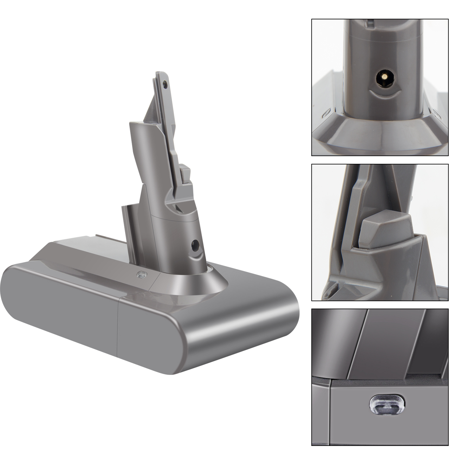 Dyson V7 Ersatz Akku Staubsaugerakku 21.6V / 2500mAh (6133) - Grau