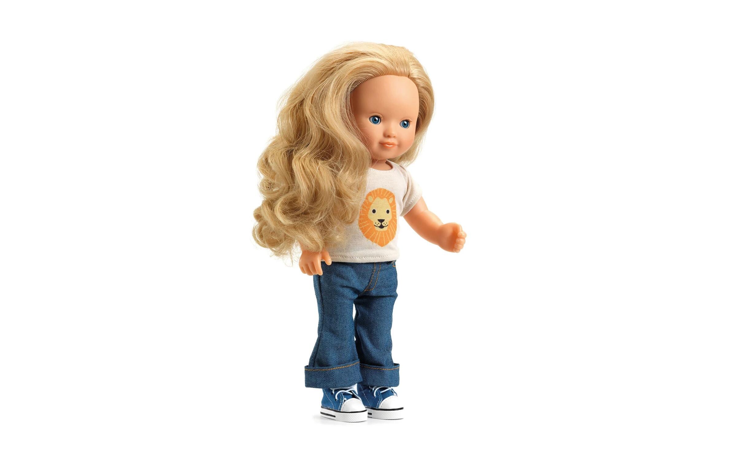 Pomea Kleiderset Lovely IvoryCasual Outfit für Puppen mit Löwen-Print