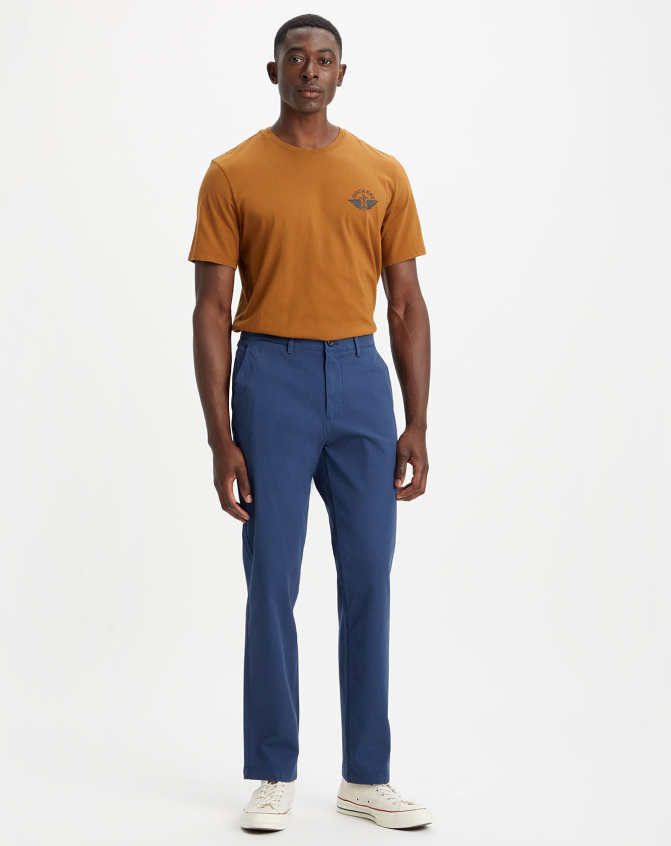 Dockers Pantalon Smart 360 Flex Chino Slim bleu moyen