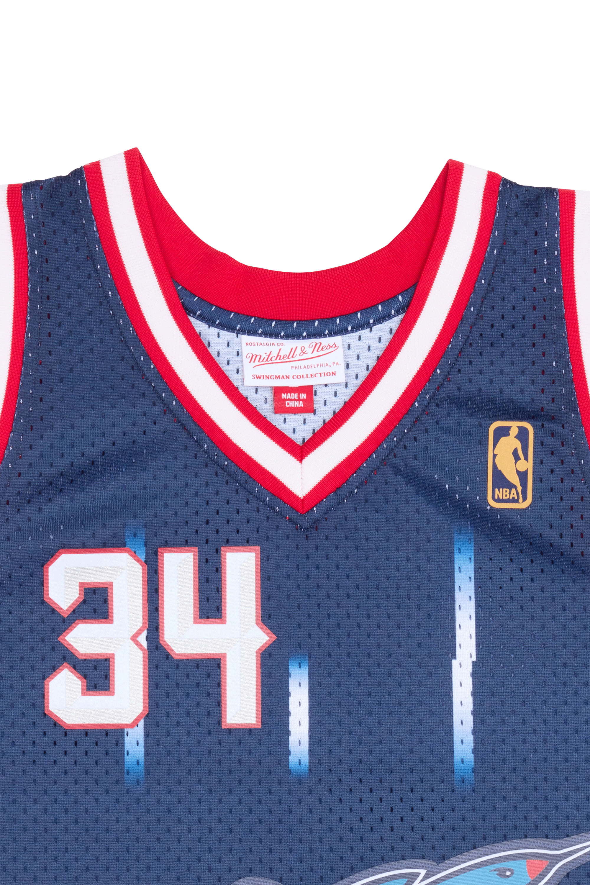 MITCHELL & NESS Maillot  SMJYGS18173-HRONAVY96HOL Bleu