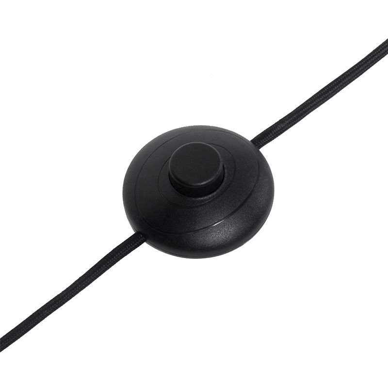 Industriële vloerlamp zwart 2-lichts - Emado
