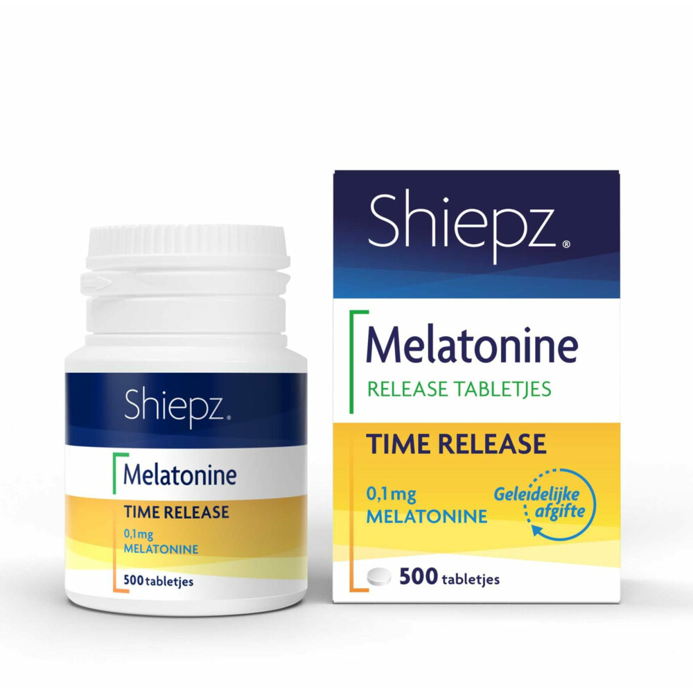 Shiepz Melatonine 0.1 mg Time Release500 tabletten