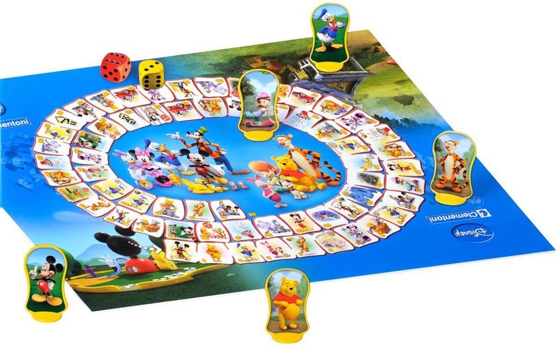 Clementoni - 66273 - Ganzenbord Disney - Bordspel - Franse en Nederlandse Taal