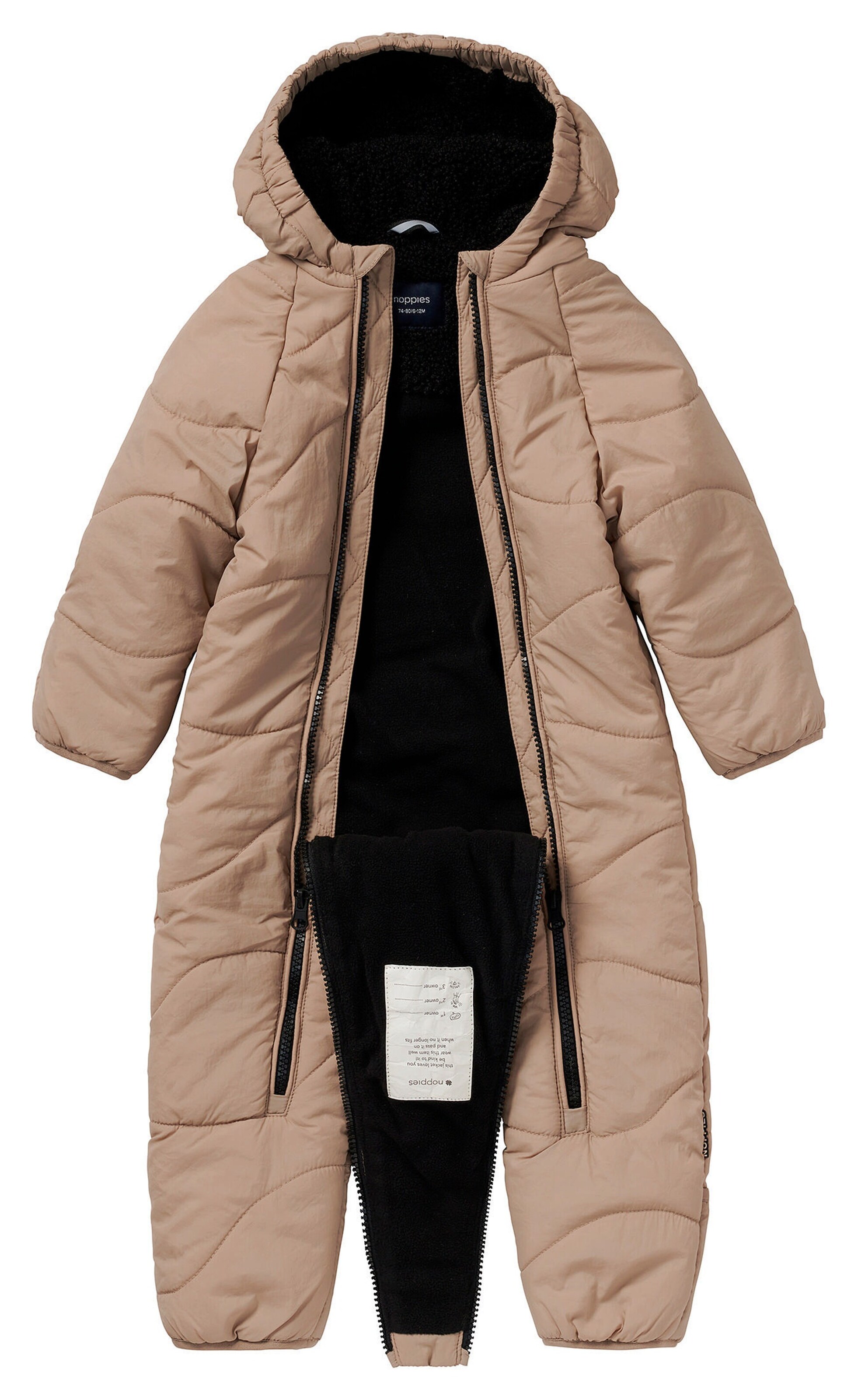 Noppies Baby Skianzug Girona Desert Taupe