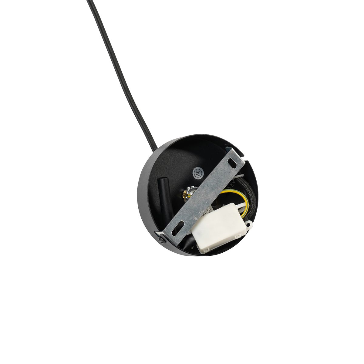 Design hanglamp wit zijden 50 cm - Plu