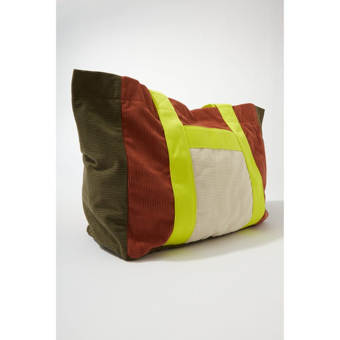 Veritas-Shopper Corduroy colorblock