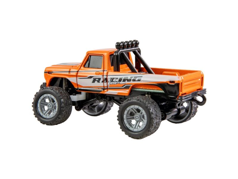Amewi Monster Truck Die Cast 1:64 RTR, Orange Ferngesteuerte Monster Truck im Massstab 1:64