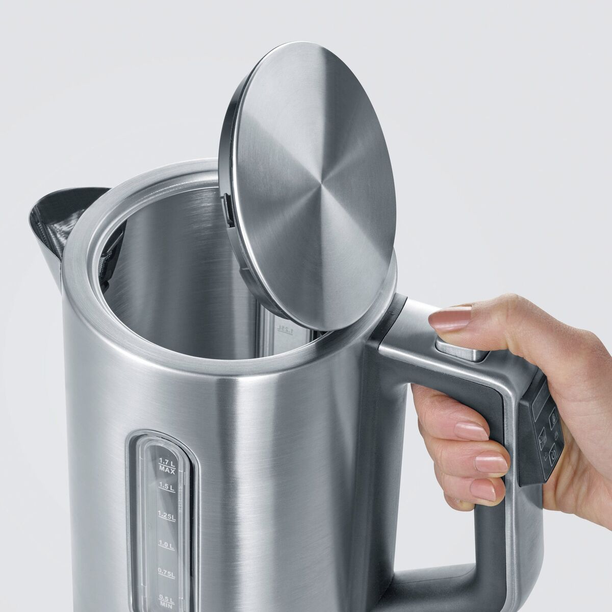 Vannkoker 1,7 liter, stål