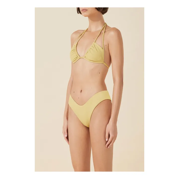 Zulu & Zephyr Bas de Maillot Citrus Côtelé | Jaune