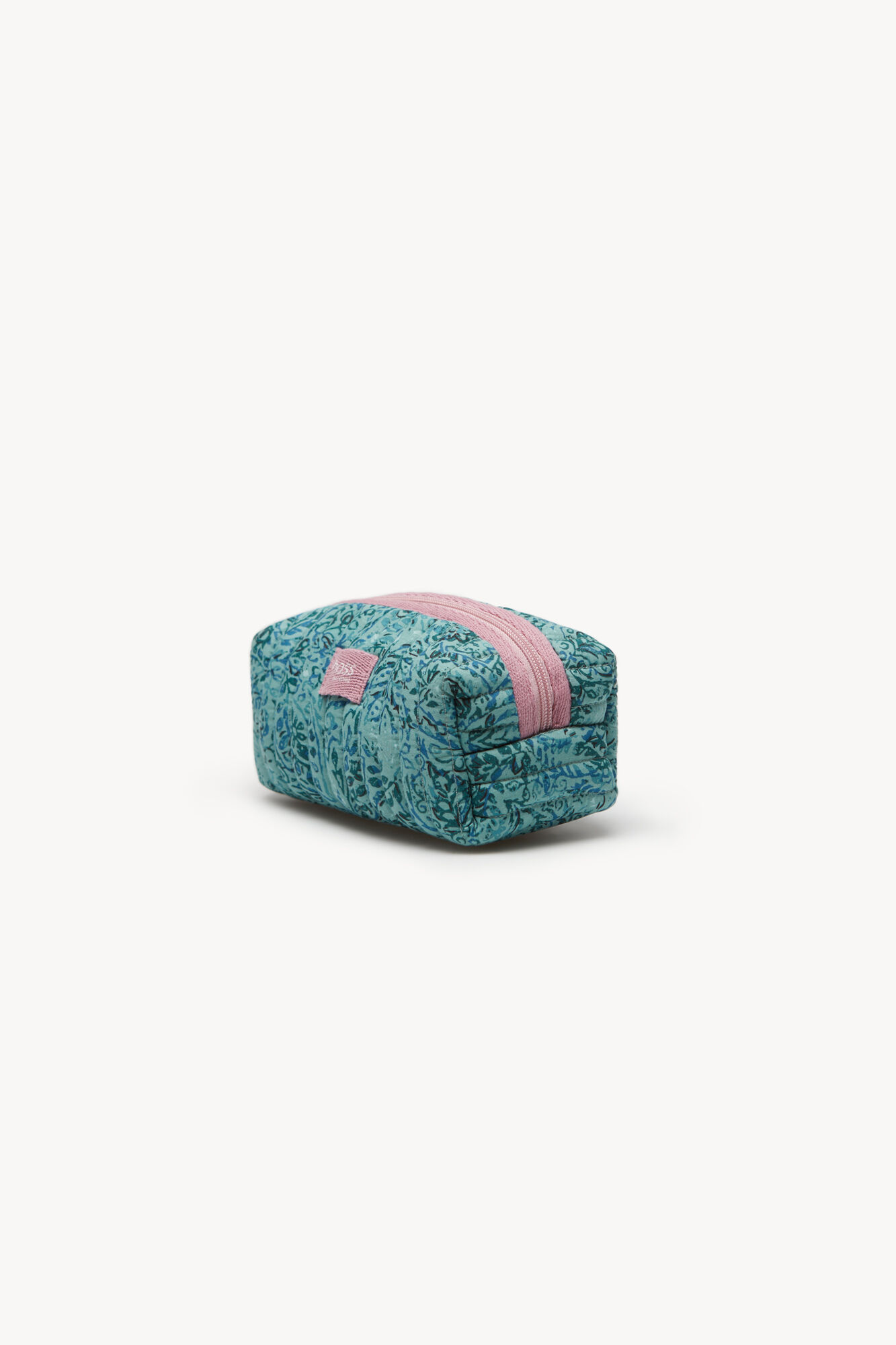 Nécessaire Mara em algodão estampado - Azul