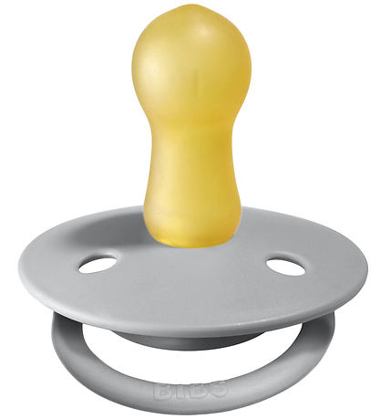 BIBS De Lux Sutter - Str. 2 - 2-pak - Rund - Cloud/Steel Blue
