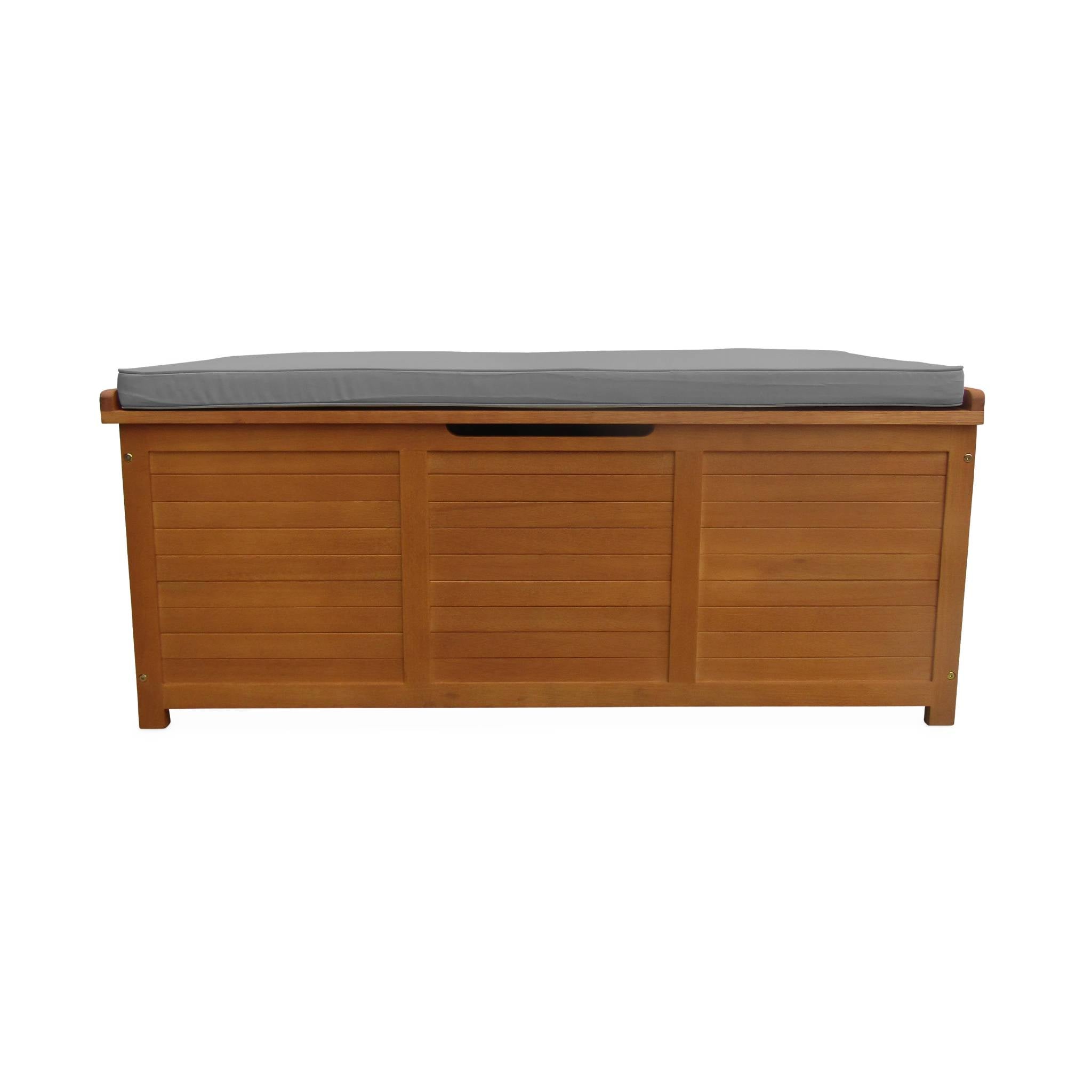 sweeek - Houten tuinbox 200L met gasveren