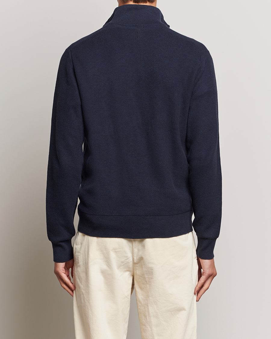 Polo Ralph Lauren Textured Half Zip Navy Heather