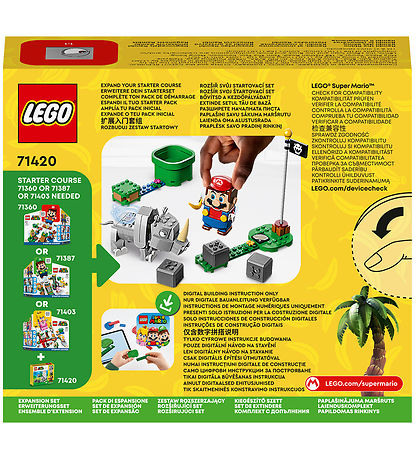 LEGO? Super Mario - N?sehornet Rambi 71420 - Udvidelsess?t - 106