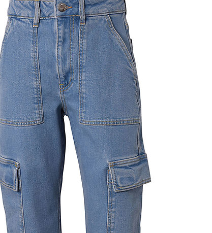 Hound Jeans - Cargo - Wide - Blåe Denim