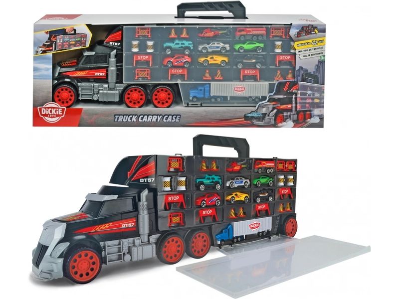 Dickie Toys Lastwagen für 42 Autos Truck Carry Case