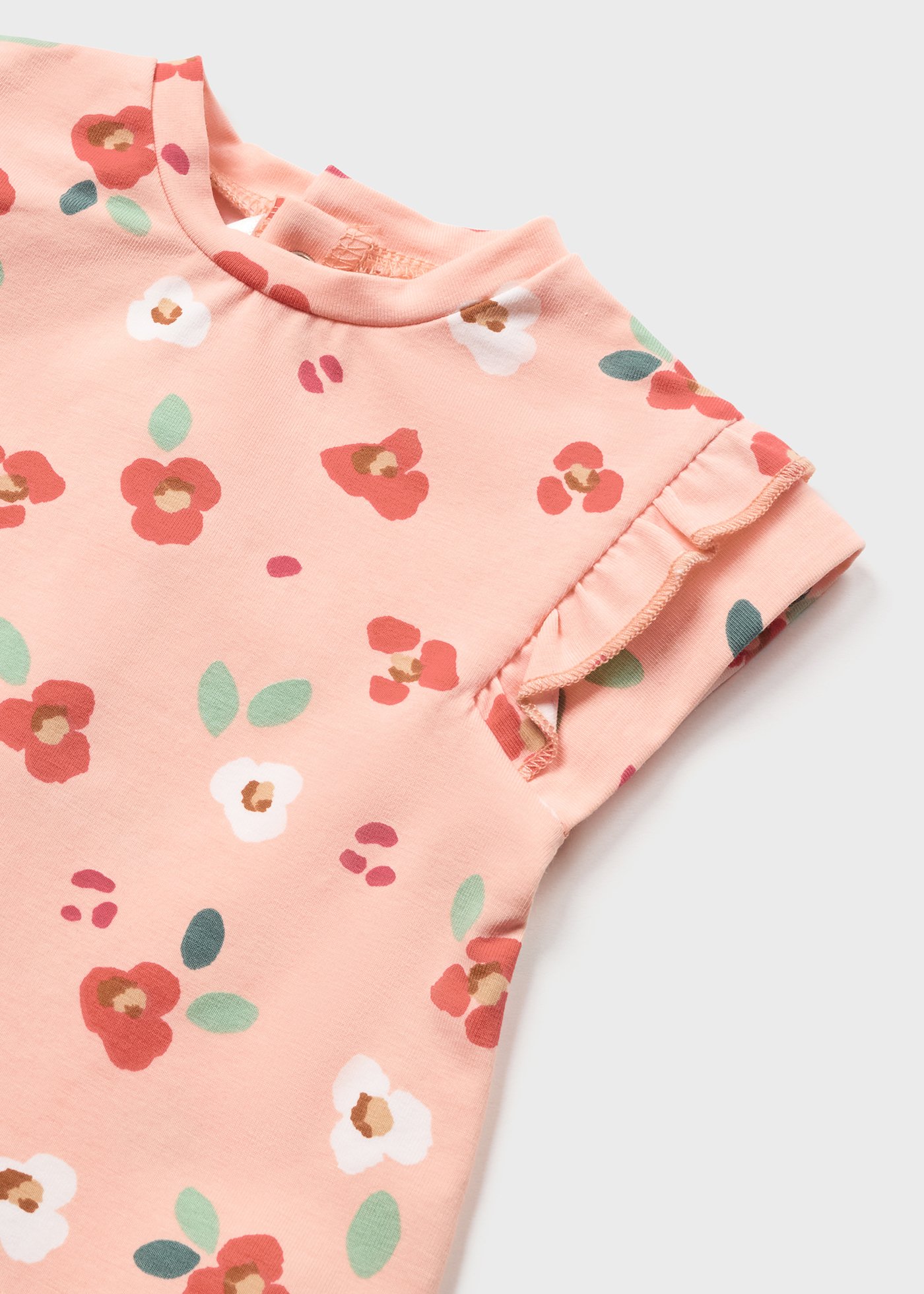 Conjunto de 2 peças em algodão sustentável para recém-nascidos.