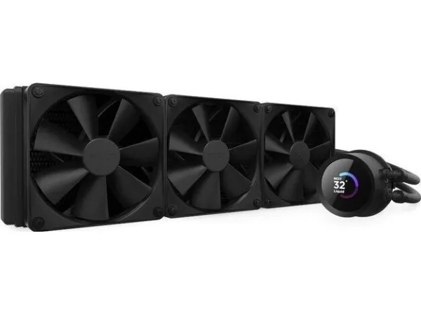 NZXT Kraken 360 - Processors flydende kølesystem - med LCD-display - (for: LGA115x Socket, LGA1200, LGA1700, AM4, AM5, sTRX4, TR4) - kobber - 120 mm - mat sort