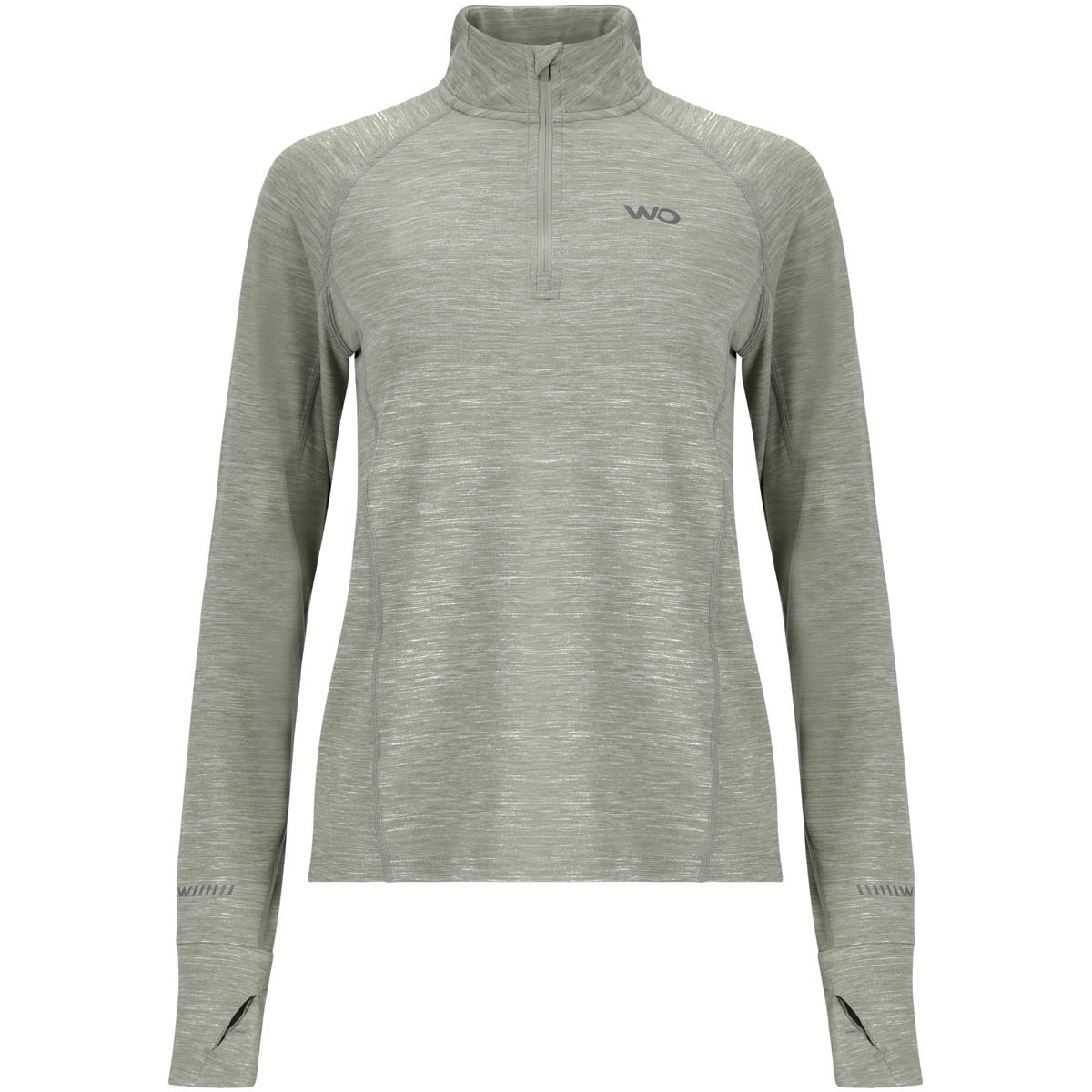 Wolling Melange Performance Midlayer Dame Shadow