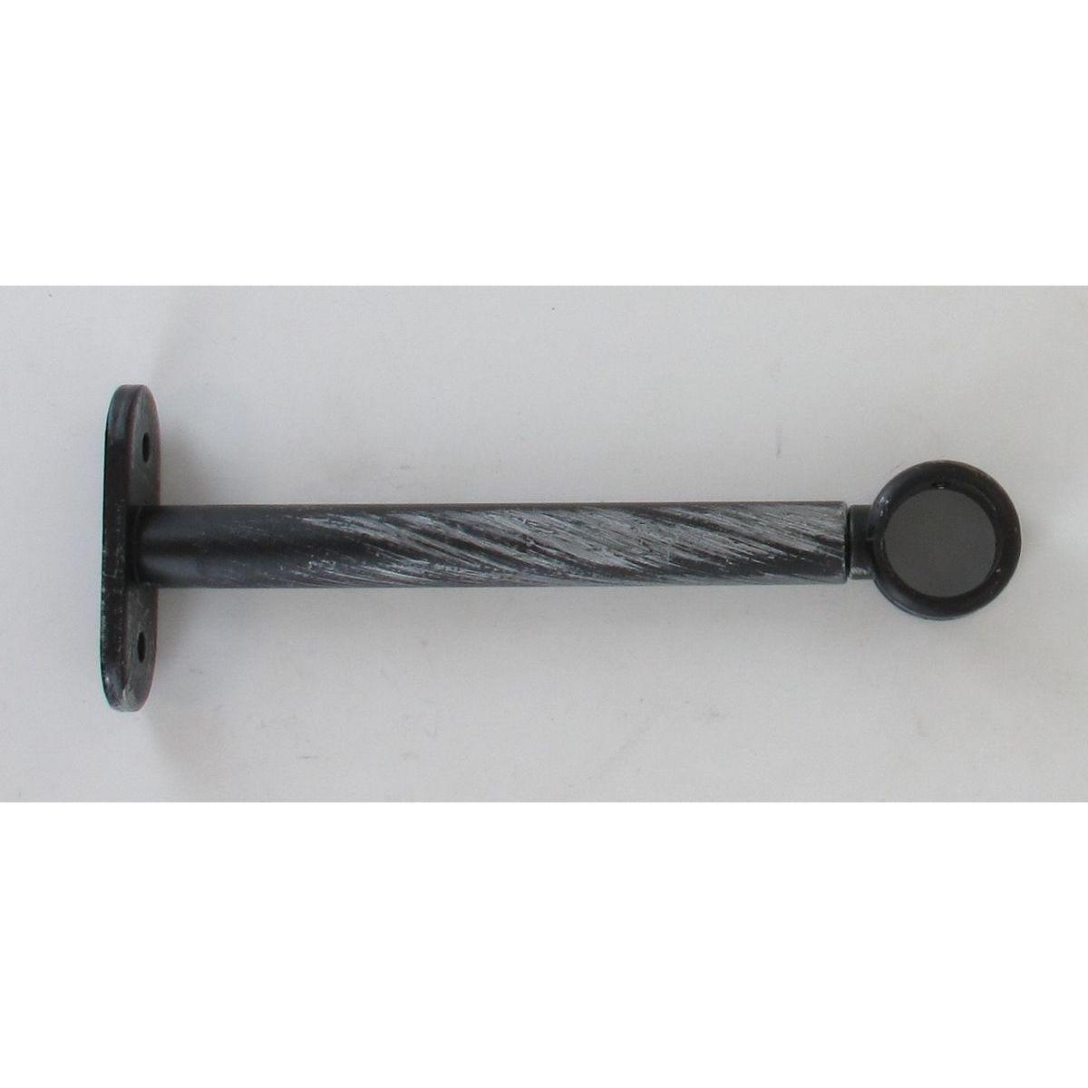 SUPPORT SIMPLE D20 150 MM X2 NOIR ARGENT