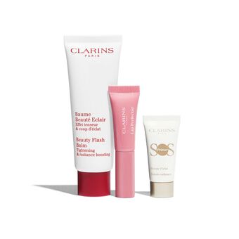 Coffret Secrets d'éclat : Baume Beauté Eclair, Lip Perfector, SOS Primer