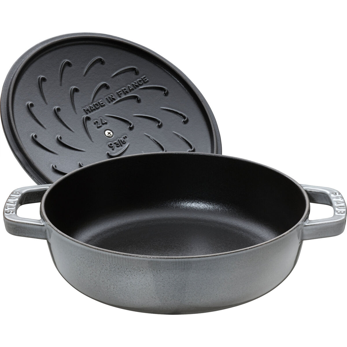 Cocotte Chistera Sautépanne Grå 24 cm 2,4 l