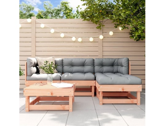 VIDAXL - Salon extérieur Salon de jardin 5 pcs bois massif douglas