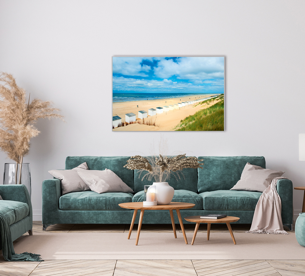 Akustikbild STRANDHÄUSER 80x120cm, 7kg