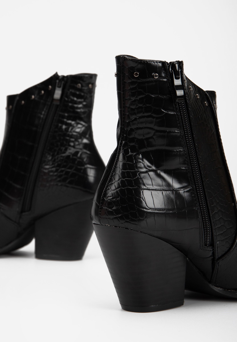 Bottines western femme noires Thera