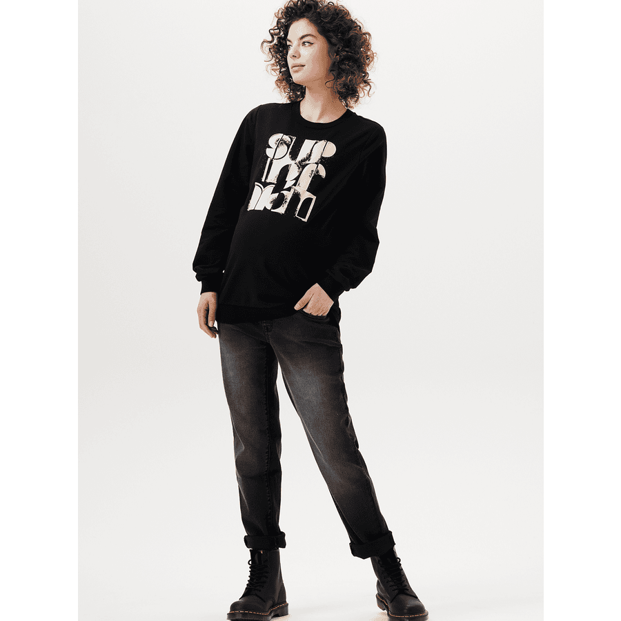 SUPERMOM Pullover Cutler Black