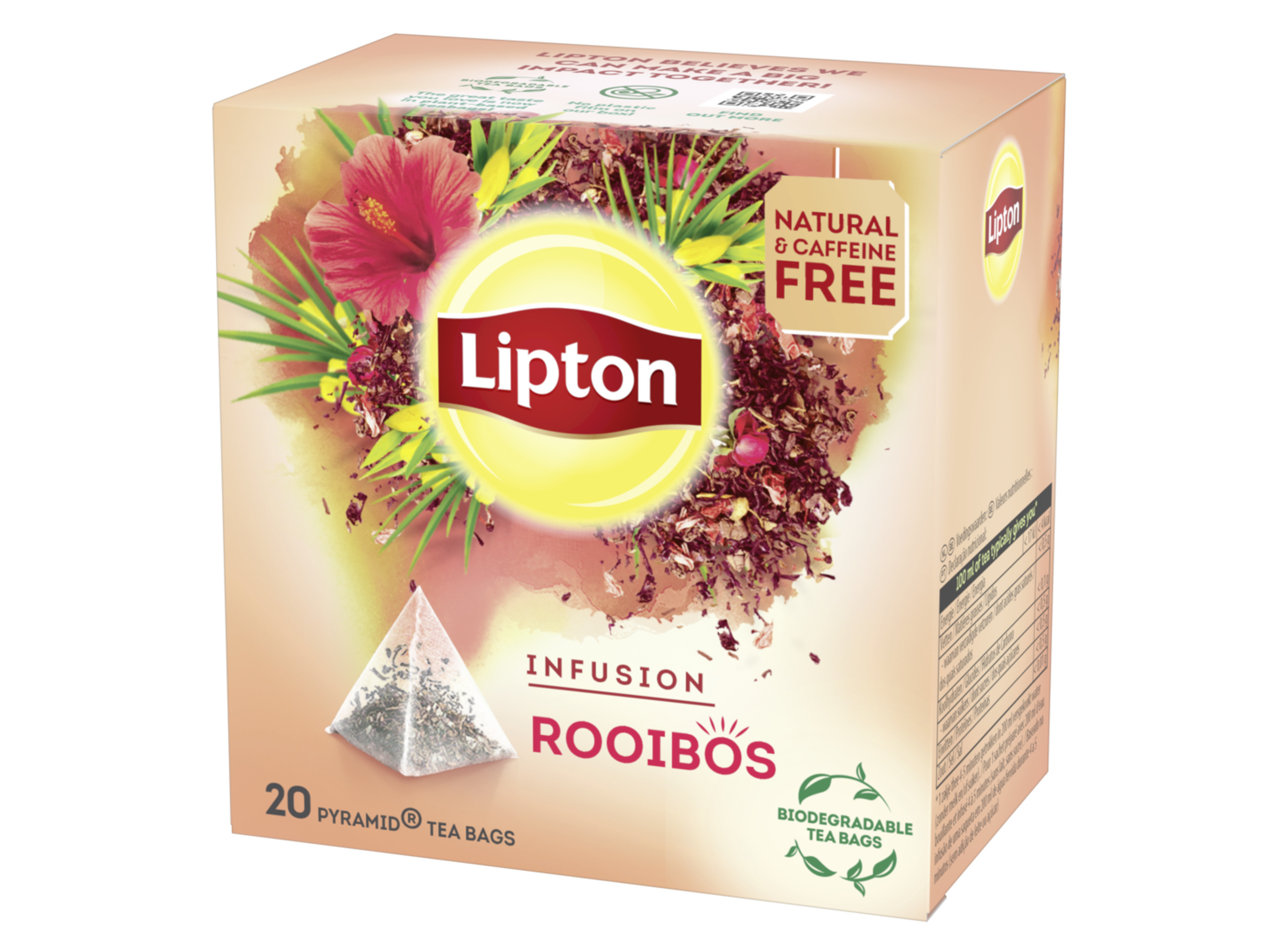 INFUSÃO LIPTON PYR ROOIBOS 20 SQ