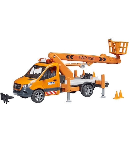 Bruder Arbeitsmaschine - MB Sprinter m. Arbeitsplattform und Lic