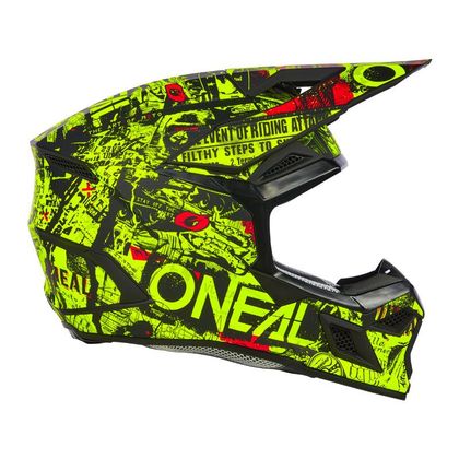 Casque cross O'Neal 3SRS - ATTACK - ENFANT - Noir / Jaune