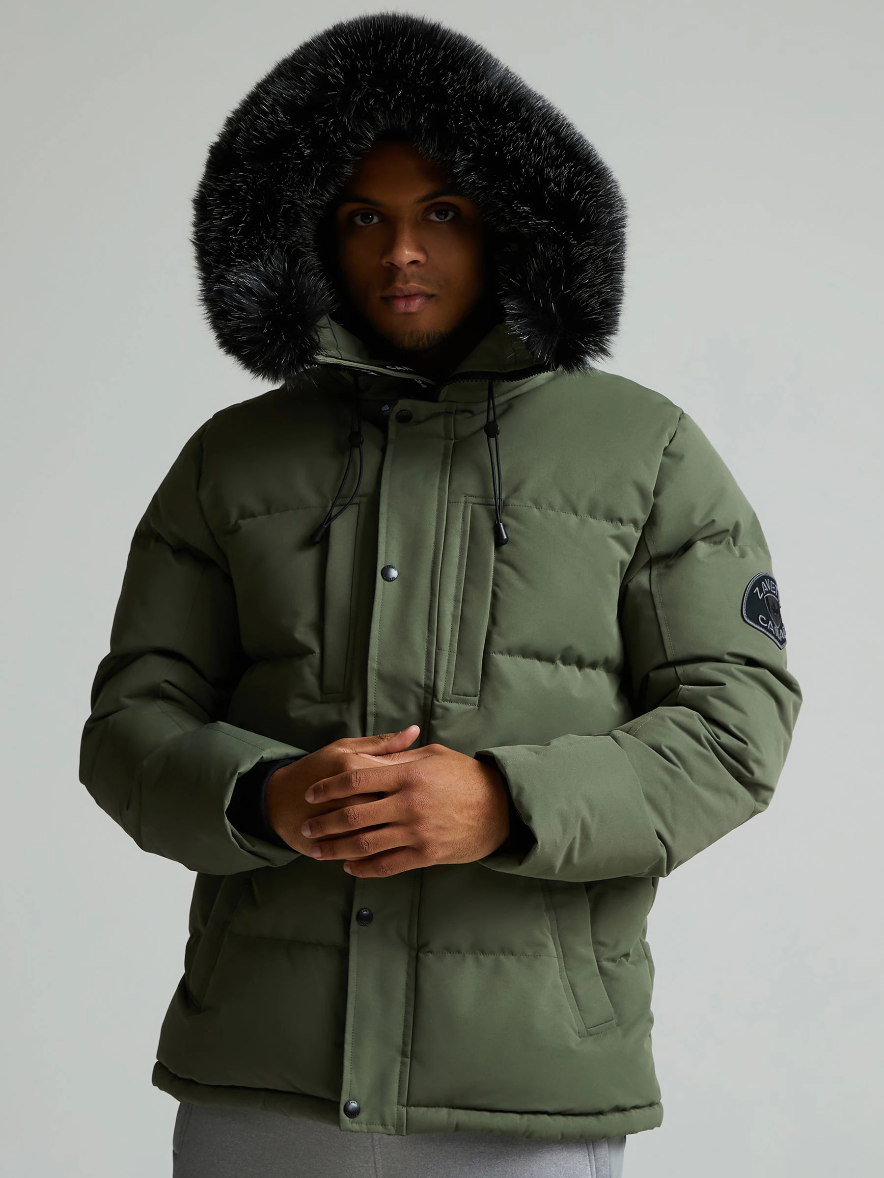 Zavetti Canada Green Oshawa 2.0 Puffer Parka Jacket