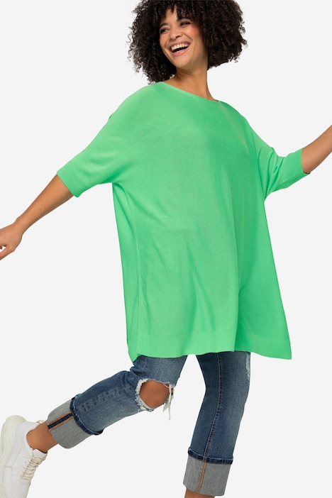Pullover, oversized, Rundhals, Langarm