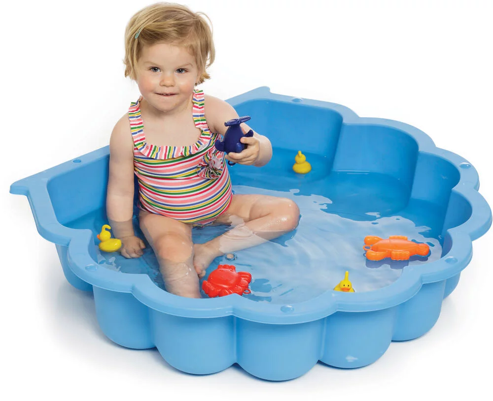 BAC A SABLE COQUILLE 1 PIECE BLEU