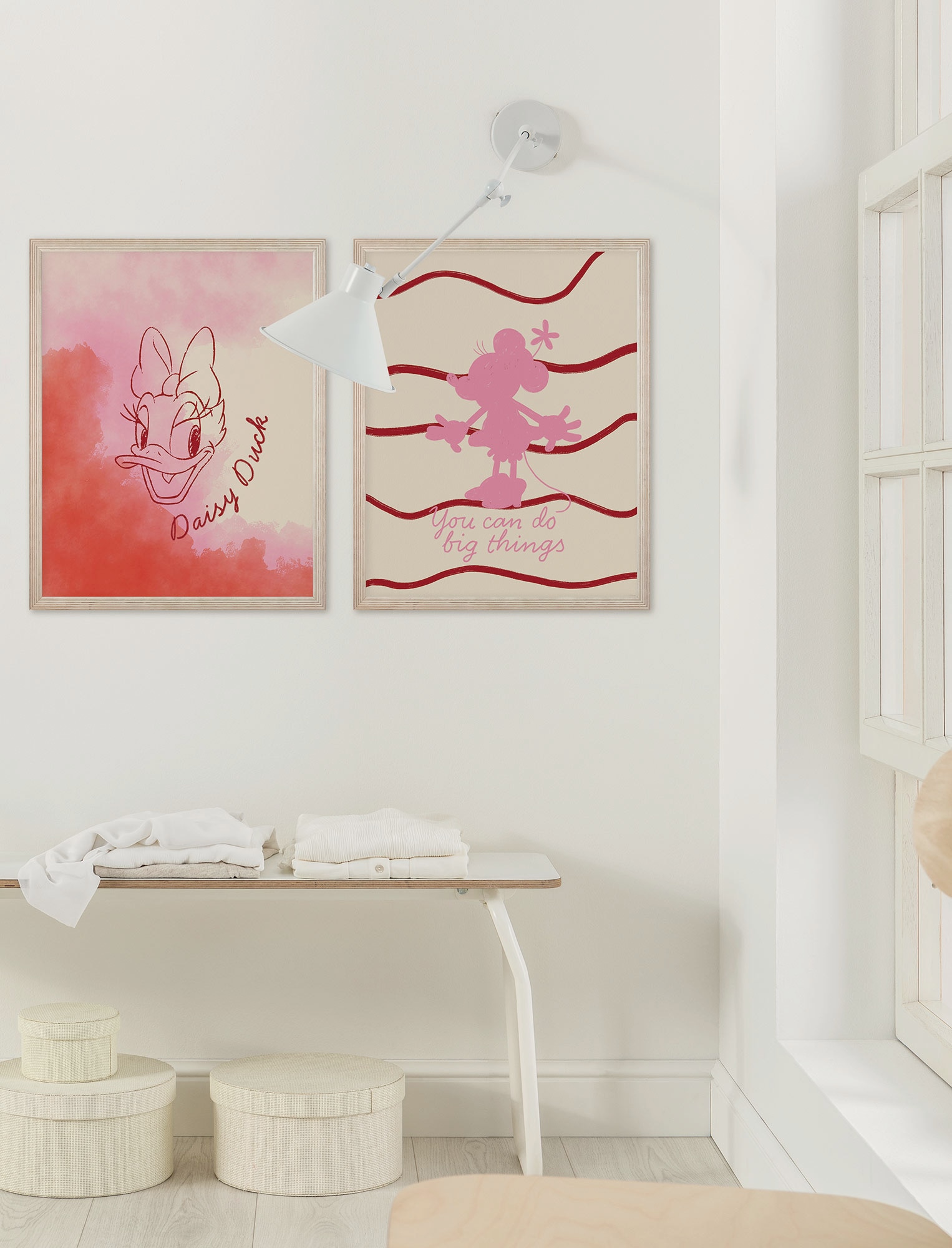 Komar Wandbild »Disney Minnie Mouse You Can Do Big Things« Disney Set, 1 Stk. tlg. 40 x 50 cm (Breite x Höhe) - Kinderzimmer, Dekoration