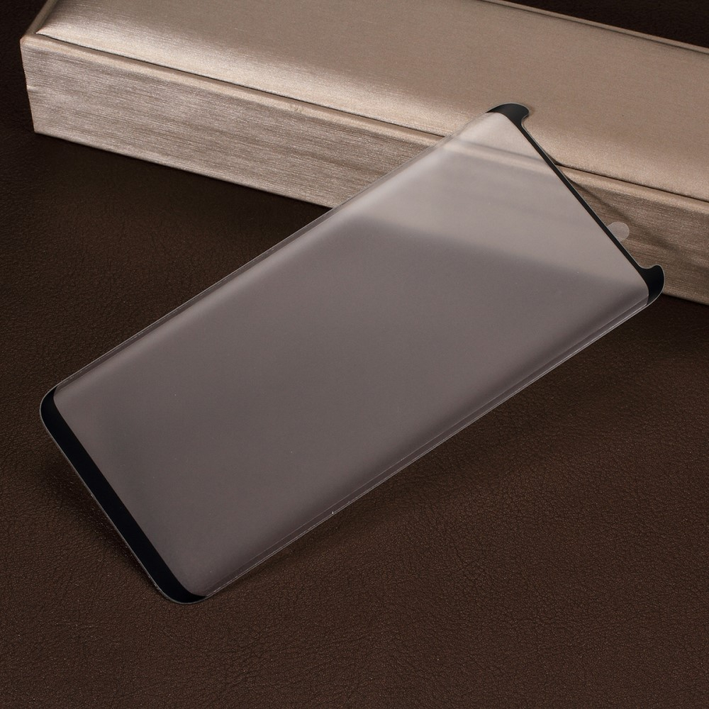 Samsung Galaxy S9 Curved Panzer Glas mit Rahmen Case Friendly - Schwarz