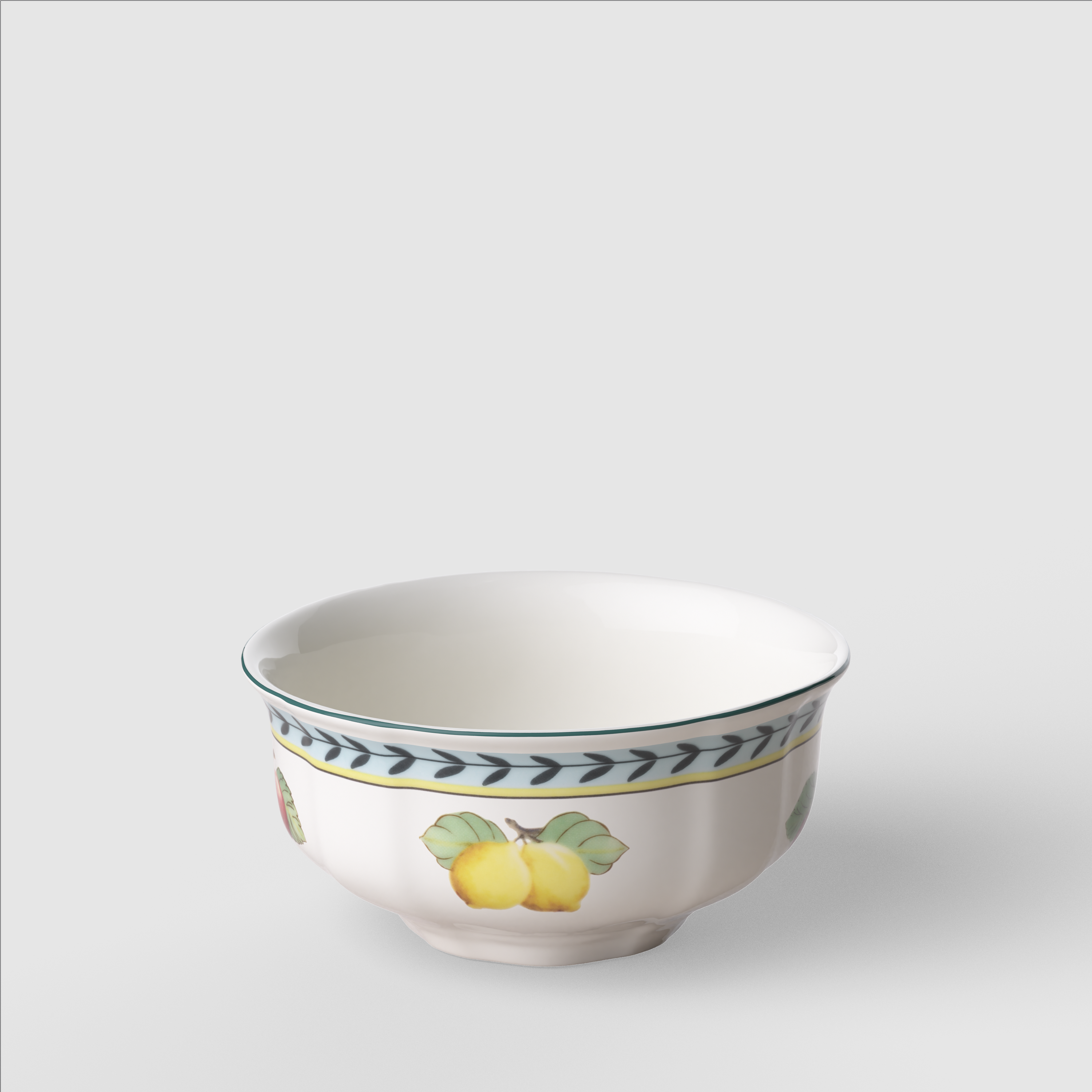 French Garden Dessert bowl Multi-colored, 8.2 oz, Premium Porcelain