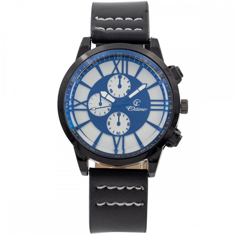 Montre Homme CHTIME bracelet Cuir Noir
