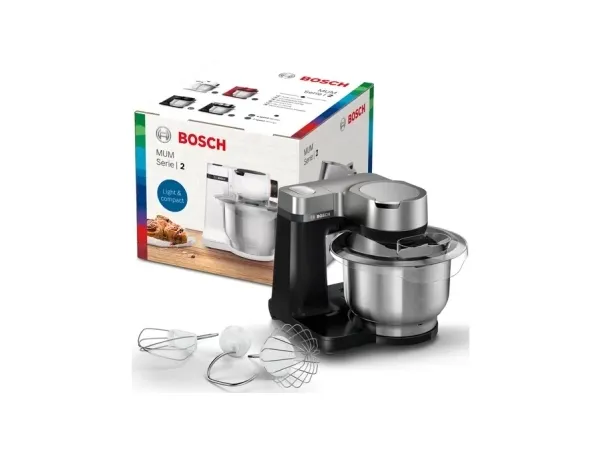 Bosch MUM Serie 2 MUMS2VM00 - Køkkenmaskine - 900 W - sort/ sølv