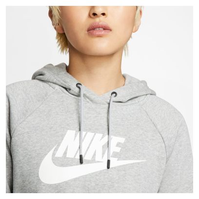Sweat à Capuche Nike Sportswear Essential Dk Gris / Blanc Femme