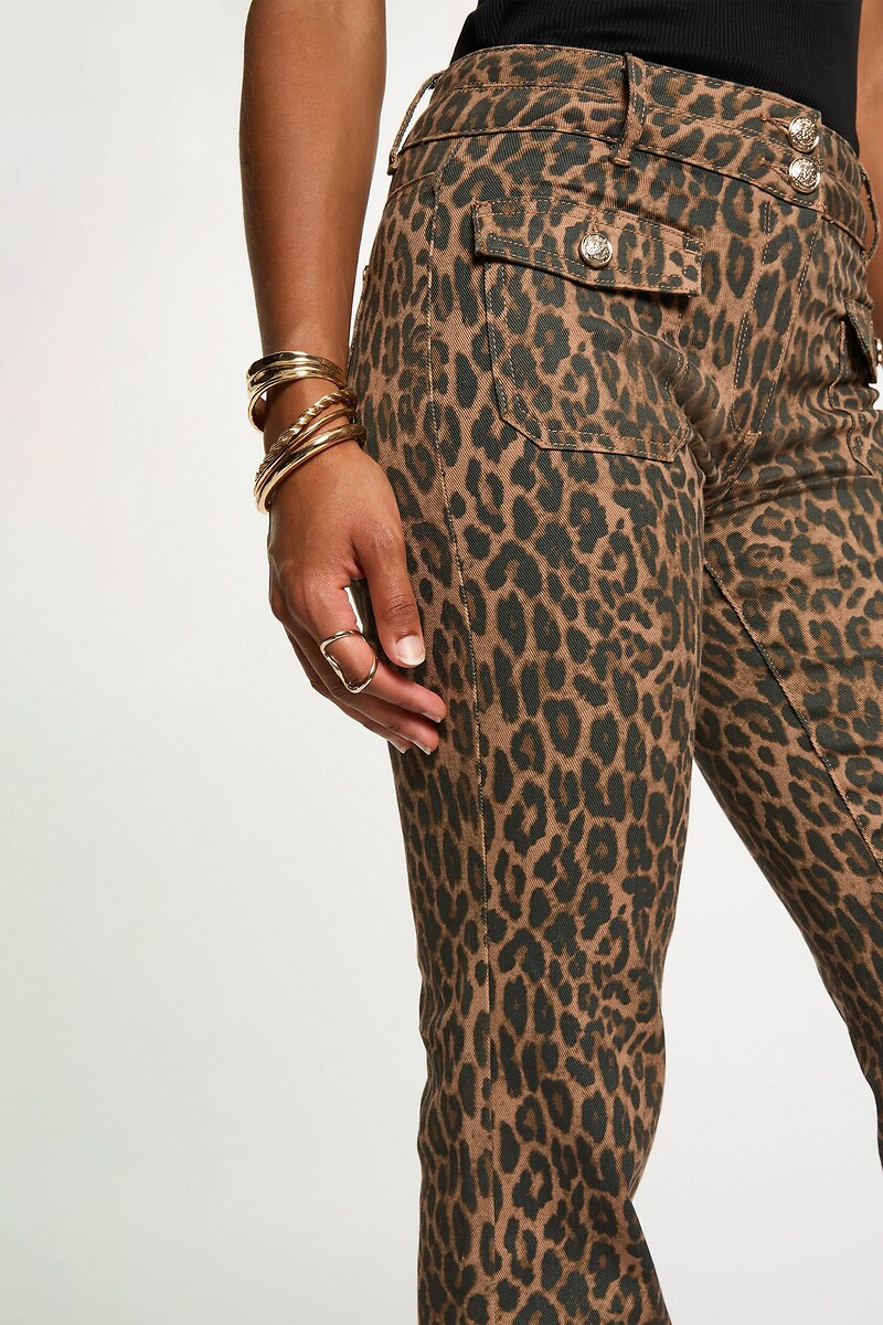 MORGAN<br>Calça jeans boca de sino, cintura alta