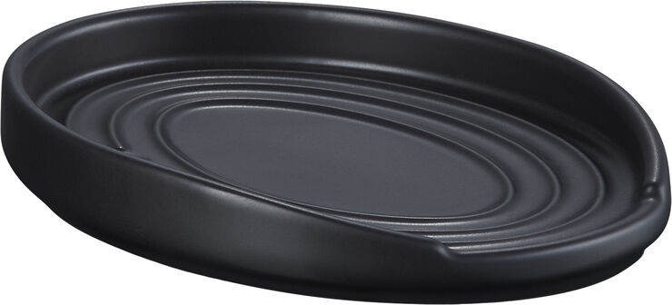 Le Creuset Oval grydeskeholder 15cm Matte Black Satin black